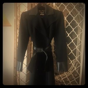 Double breasted leather trimmed D&G jacket.